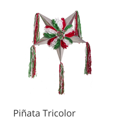 PIÑATA MEXICAINE PLIABLE TRICOLOR