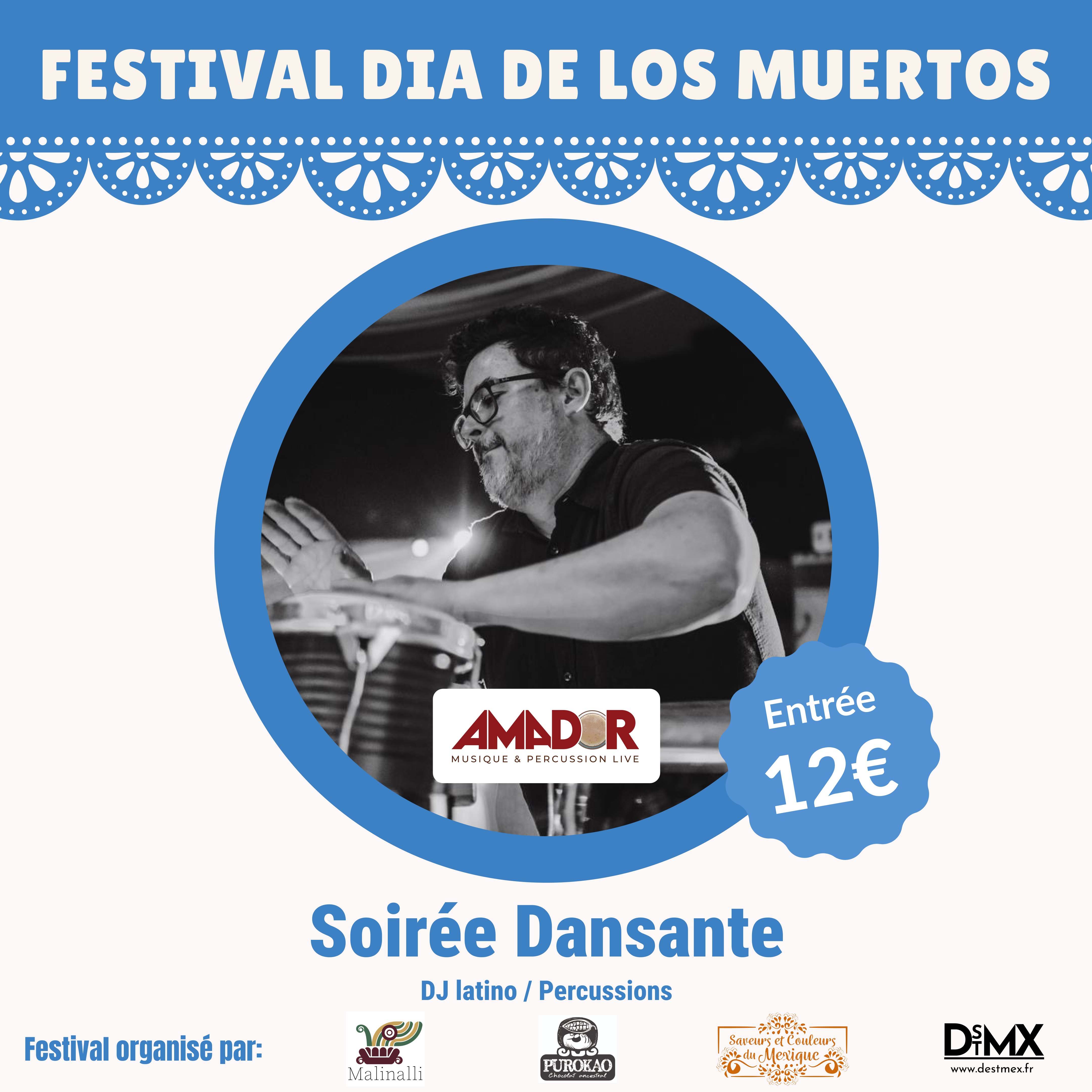 TICKET SOIREE DANSANTE LATINO DU 31 OCTOBRE 2025