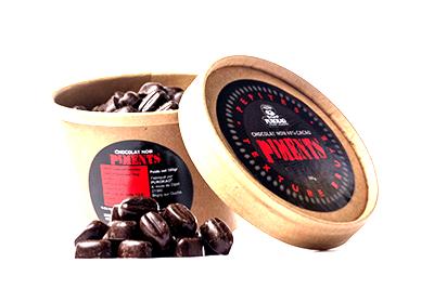 POT DE PEPITES CHOCOLAT NOIR  AUX PIMENTS  100G