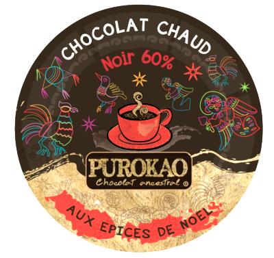 Disque pour chocolat chaud de Noël