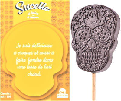 SUCETTE CALAVERA CHOCOLAT NOIR ARTISANAL