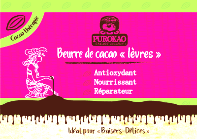 Soin lèvres 100% beurre de cacao